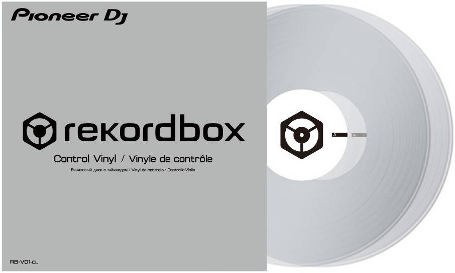 PIONEER RB-VD1-W Тайм-код пластинки для rekordbox DVS, белые (пара)