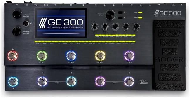 MOOER GE300 гитарный процессор эффектов с педалью экспрессии